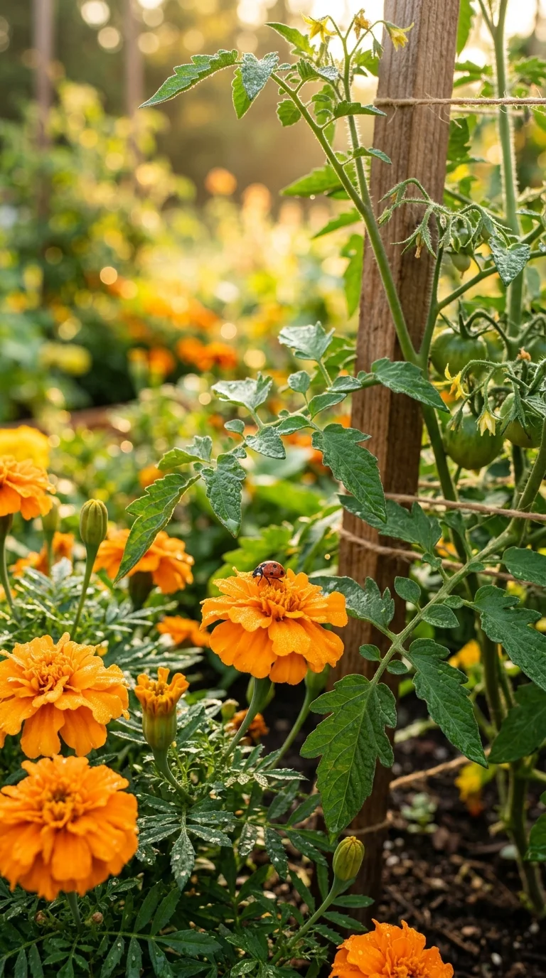 Organic pest protection, companion planting, or outdoor container garden layout for “Safe pest control for vegetable gardens”